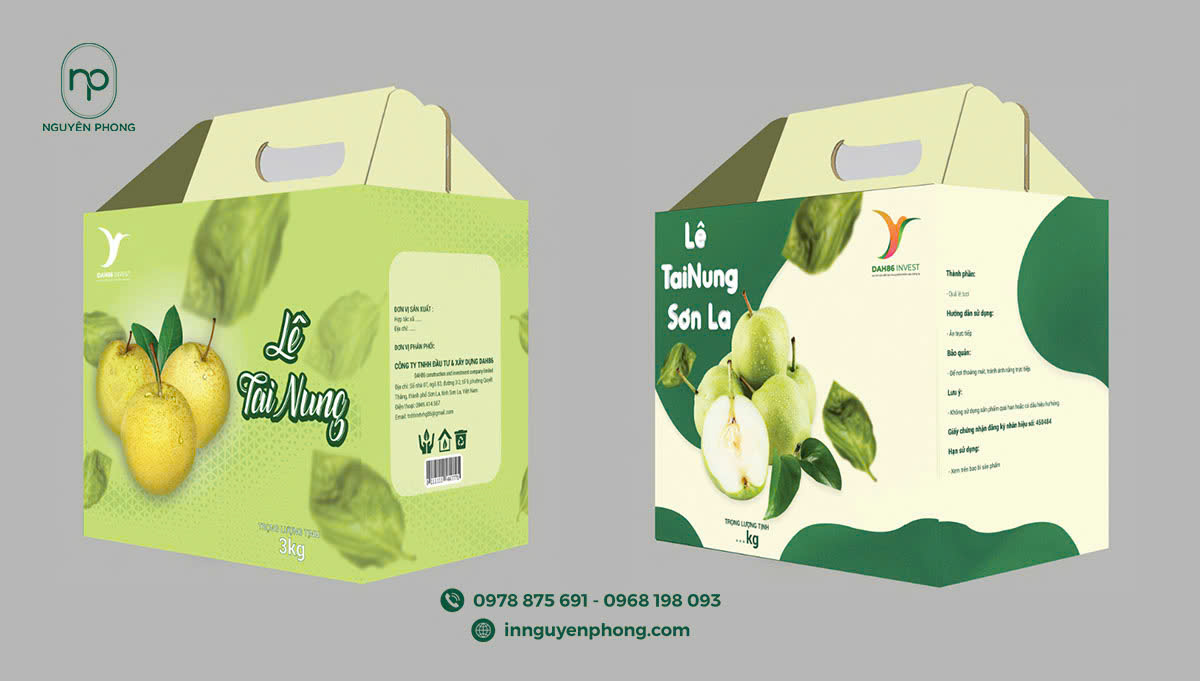 thùng carton đựng trái cây